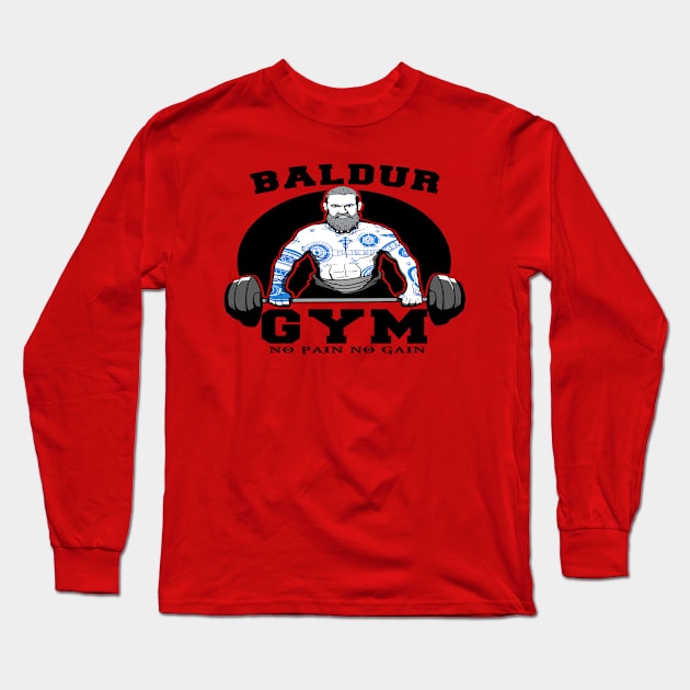 Baldur gym Long Sleeve T-Shirt by sullyink